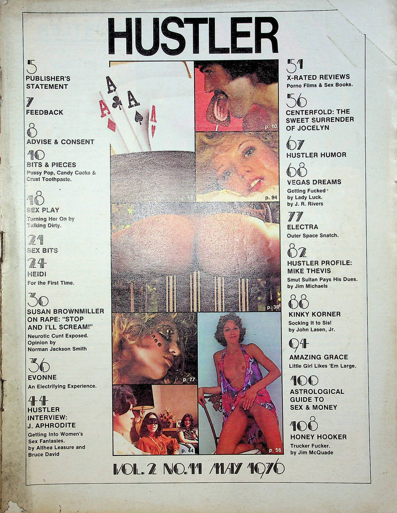 Hustler Magazine Heidi Susan Brownmiller & J. Aphrodite 1976 120222RP