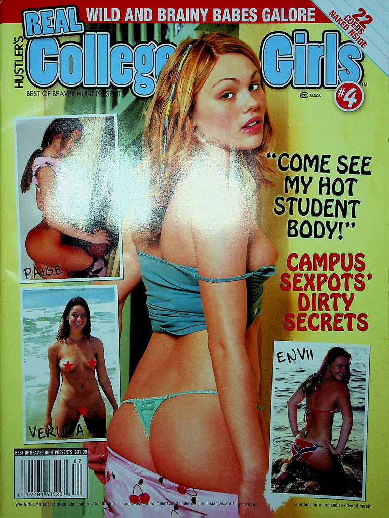 Hustler's Real College Girls Magazine Paige & Veruca #4 2010 112322RP2