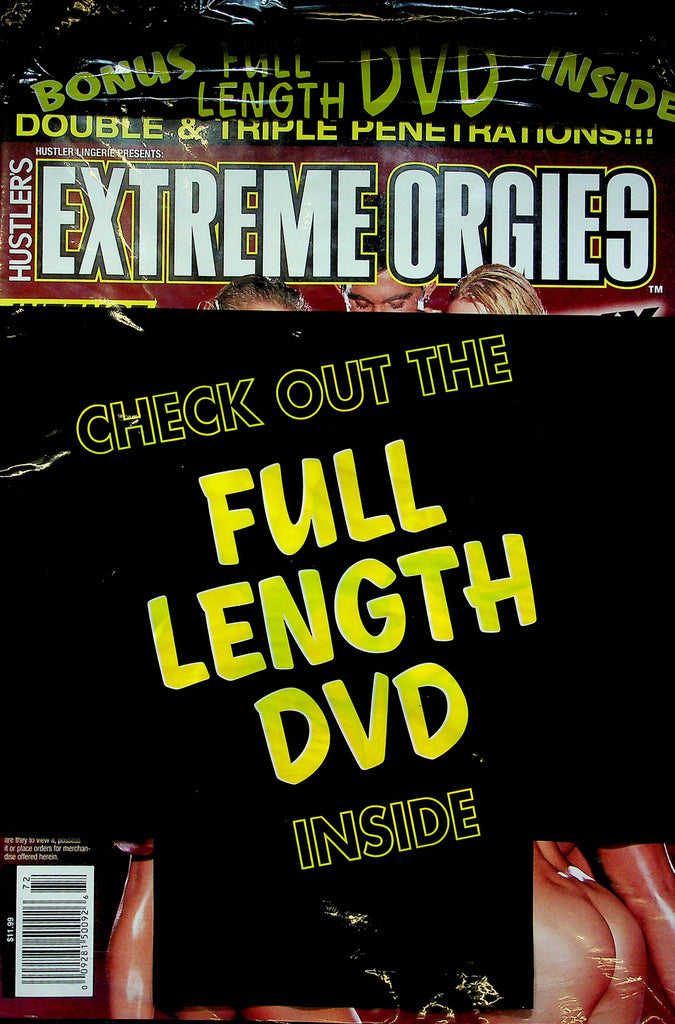 Hustler's Extreme Orgies Magazine W/DVD SEALED 011923RP
