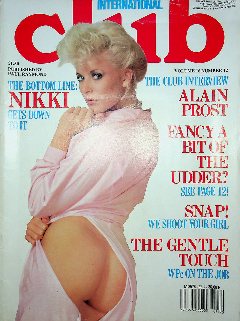 Club Magazine Nikki & Alain Prost Interview Vol.16 No.12 090122RP