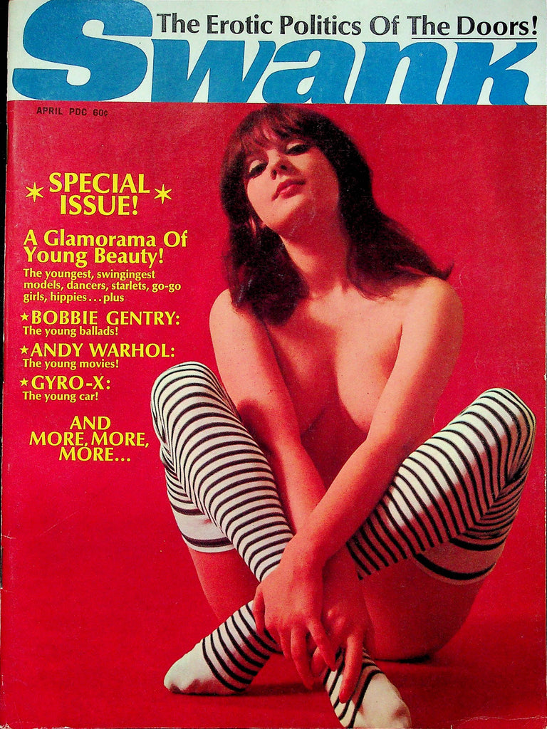 Swank Magazine Bobbie Gentry & Andy Warhol April 1968 W/Centerfold  061322RP