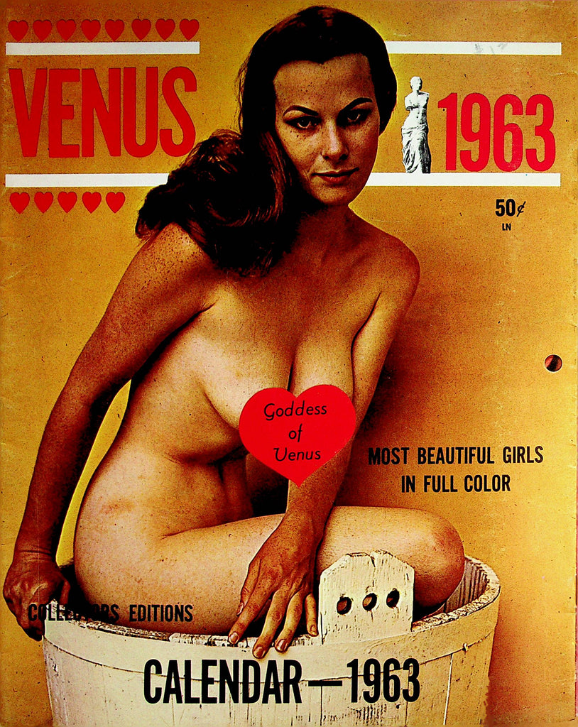 Venus 1963 Vintage Wall Calendar Goddess Of Venus  Collectors Edition