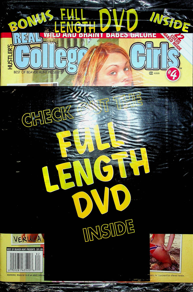 Hustler's Real College Girls Magazine Paige & Veruca #4 2010 W/DVD 112322RP2