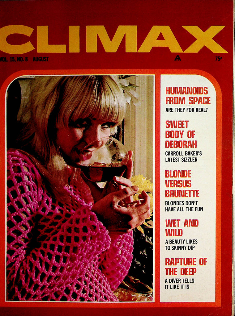 Climax Busty Magazine   Girl Of The Month Sandra Owens  vol.15 #8  August 1969   062122lm-p