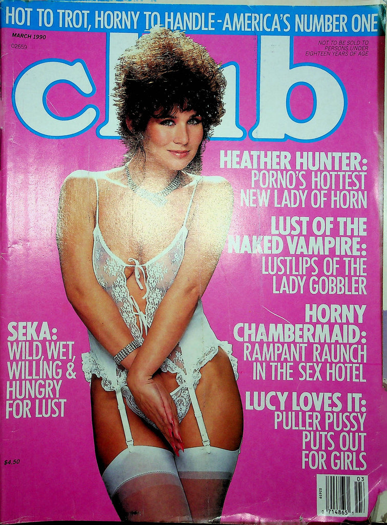 Club Magazine Seka Heather Hunter & Lucy March 1990 090122RP
