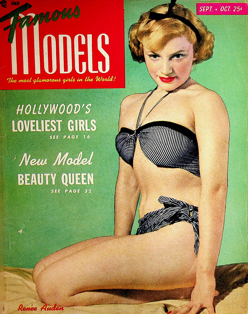 Famous Models Vintage Magazine   Renee Auden  September 1950    071822lm-p2