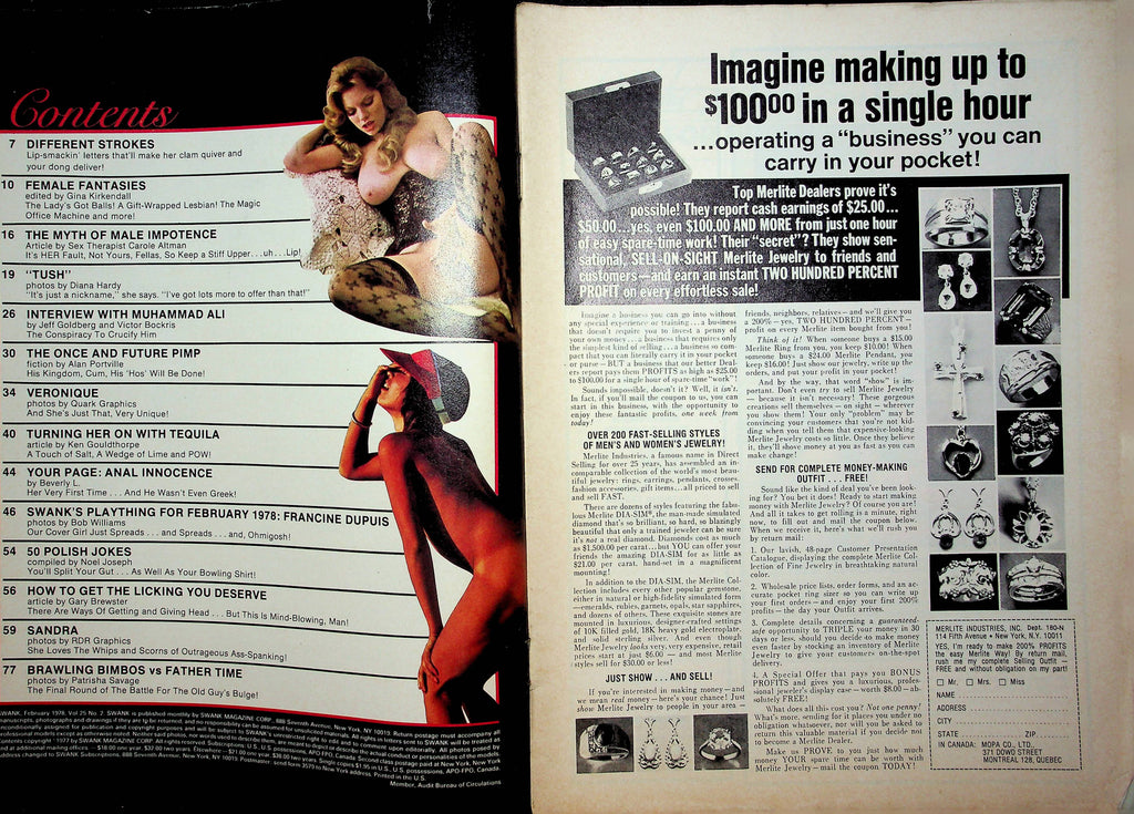 Hustler Magazine Veronique & Sandra February 1978 120122RP