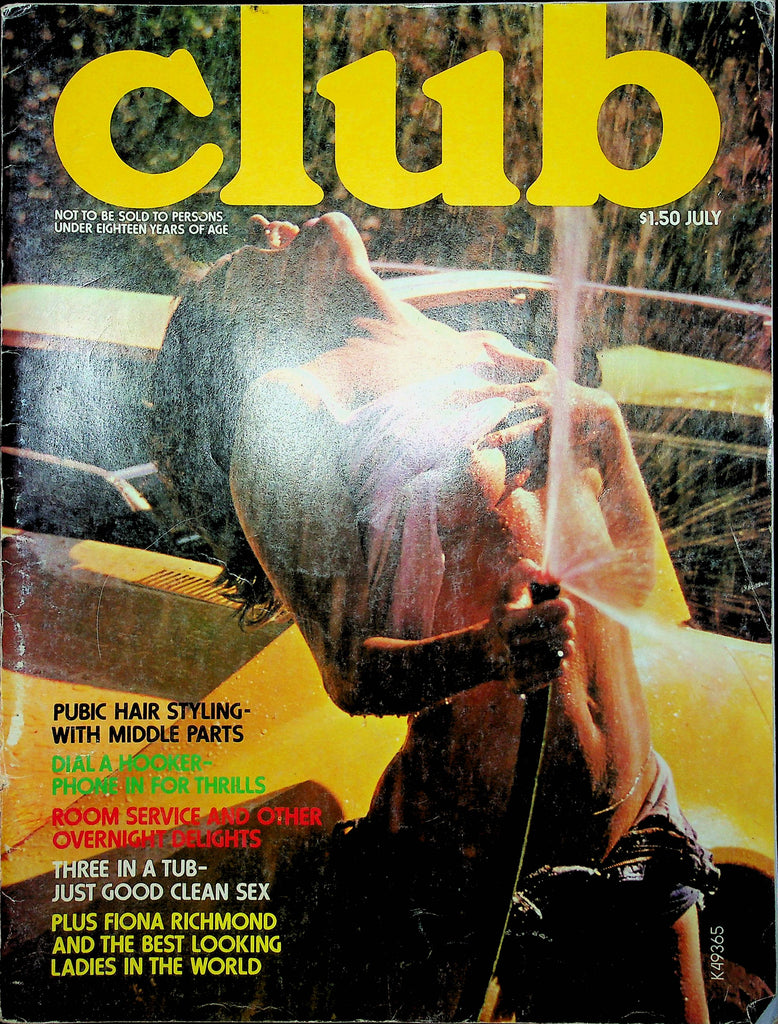 Club Magazine Fiona Richmond & Penny & Peggy Sue July 1975 112322RP2