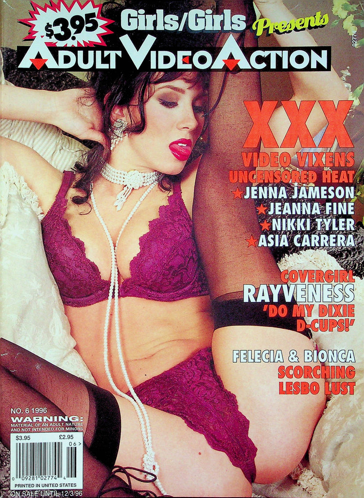 Girls/Girls Adult Video Action Magazine Jenna Jameson & Jeanna Fine No.6 1996 111022RP