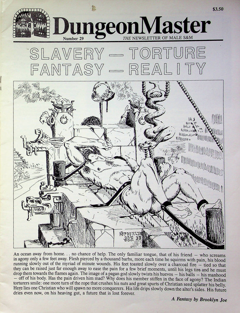 Dungeon Master Newsletter Of Male S&M No.29 October 1985 030323RP