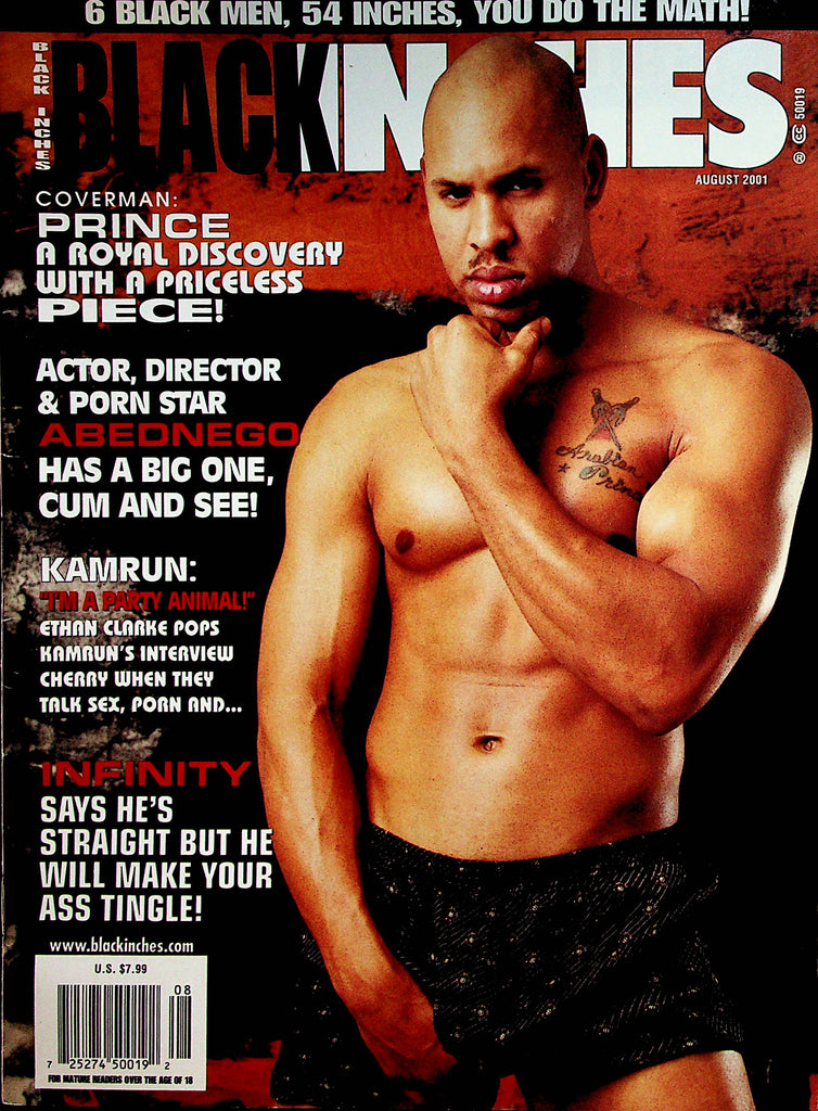 Black Inches Gay Magazine   Cover Guy Prince  August 2001     022623lm-p