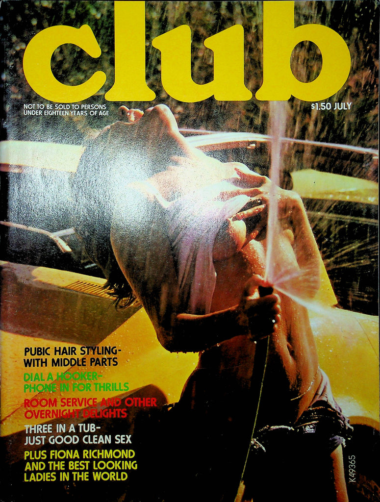 Club Magazine Fiona Richmond & Penny & Peggy Sue July 1975 112522RP