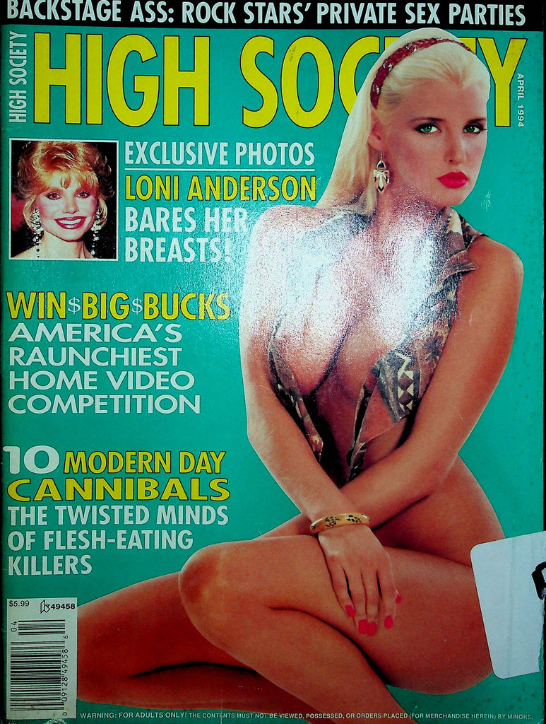 High Society Magazine Loni Anderson & Beth & Roxanne April 1994 121922RP