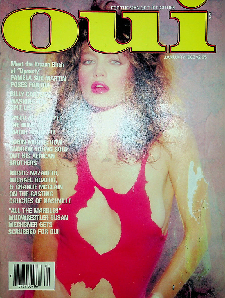 OUI Magazine Mario Andretti & Robin Moore January 1982 012023RP