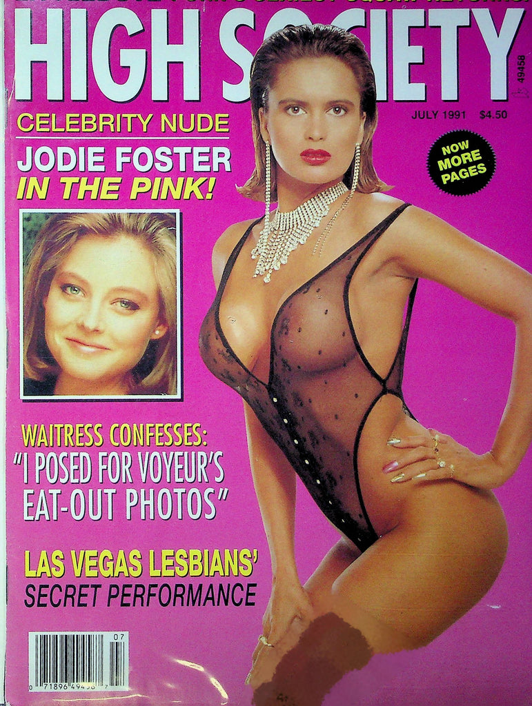 High Society Magazine Jodie Foster & Littledove July 1991 020223RP