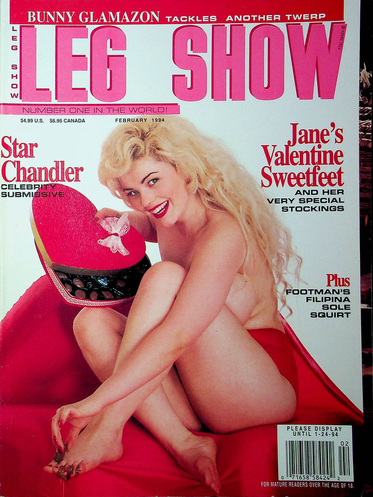 Leg Show Magazine Jane's Valentine Sweetfeet February 1994 022423RP
