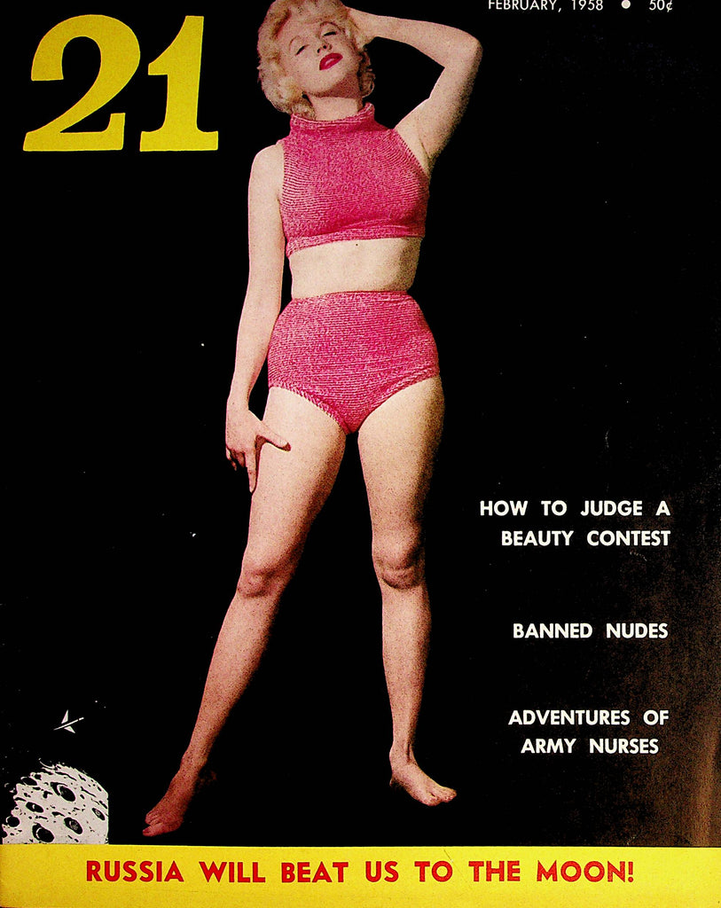 21 Vintage Magazine  Banned Nudes / Adventures Of Army Nurses  February 1958   070122lm-p2