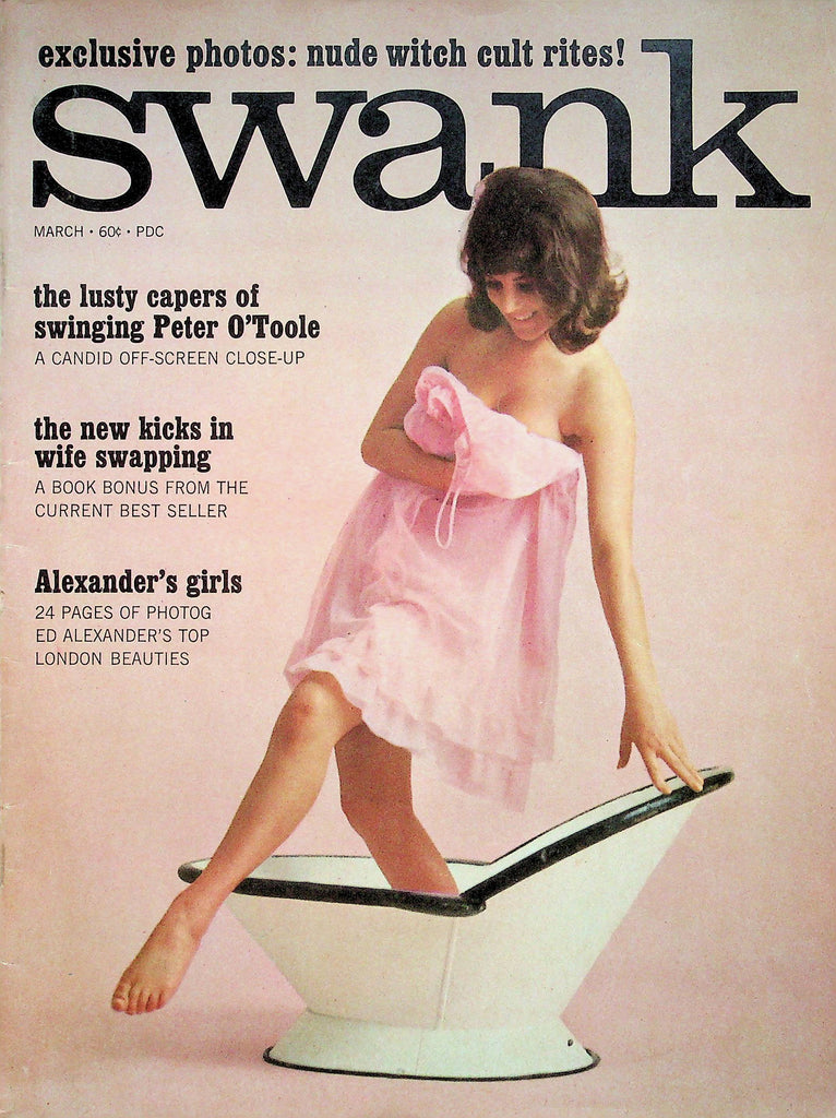 Swank Magazine Peter O' Toole & Hard Hearted Hannah March 1966 052322RP