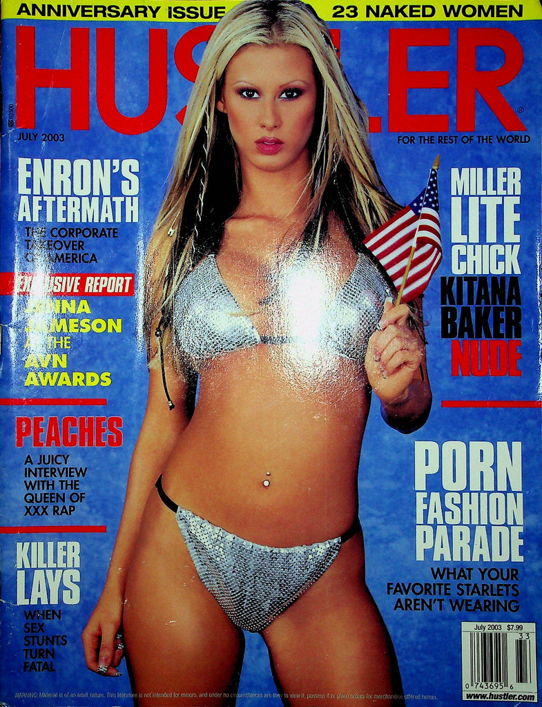 Hustler Magazine Anniversary Issue Kitana Baker & Jenna Jameson July 2003 120222RP