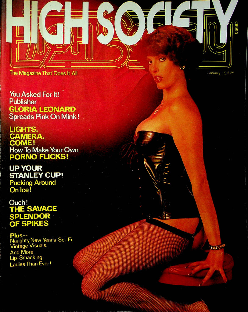 High Society Magazine Gloria Leonard & New Years' Sci-Fi January 1978 020523RP