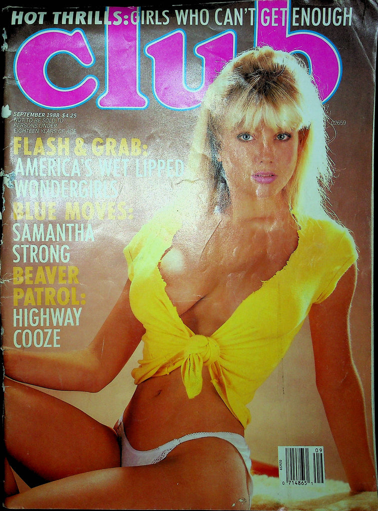 Club Magazine Samantha Strong & Trudi & Veronica September 1988 011623RP