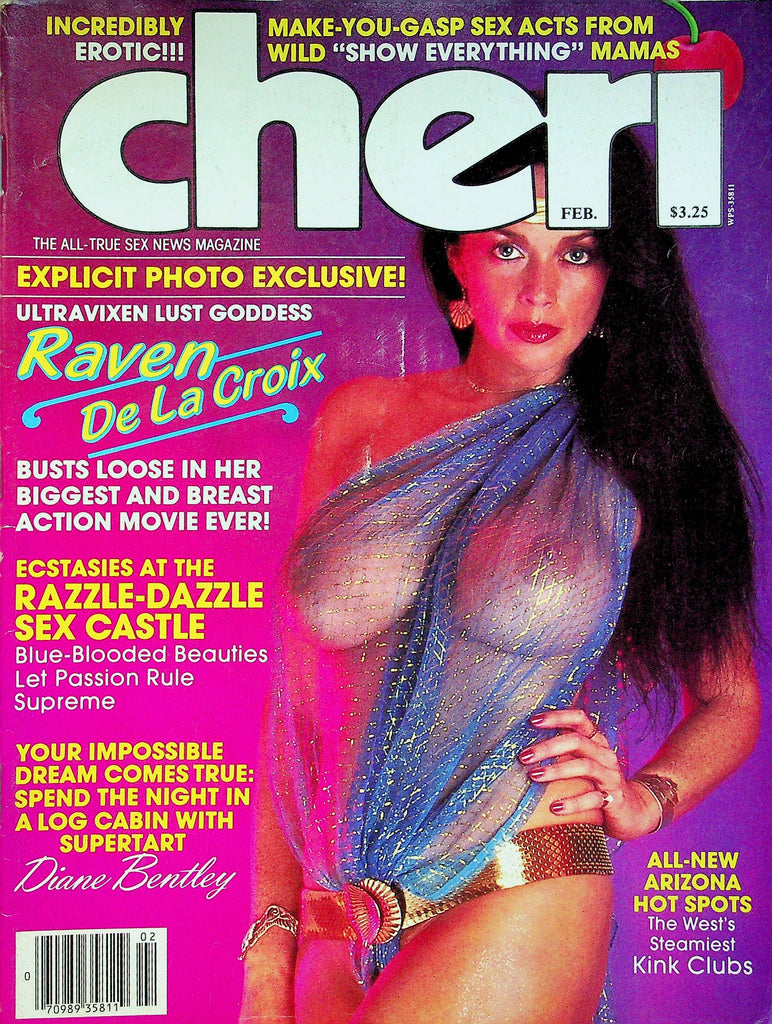 Cheri Magazine Raven De La Croix & Diane Bentley February 1984 0629122RP