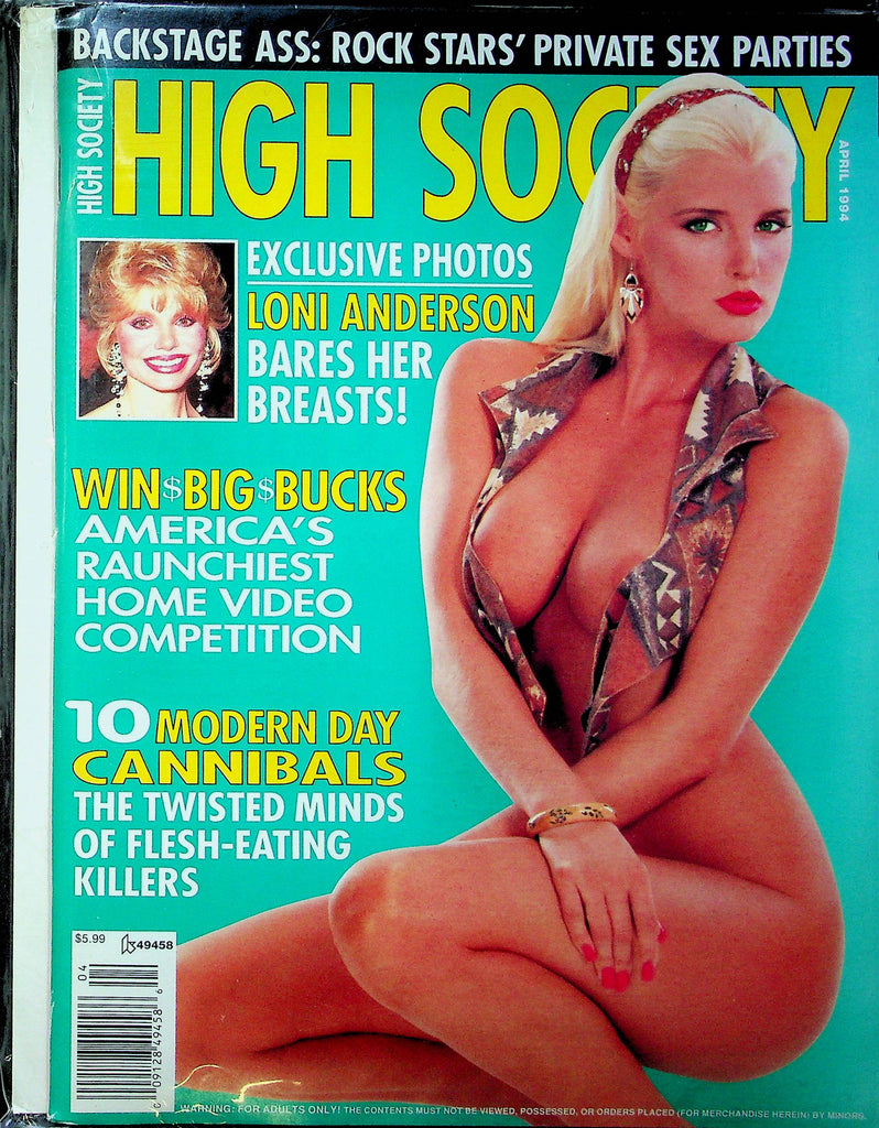 High Society Magazine Loni Anderson & Rock Stars Parties April 1994 020223RP