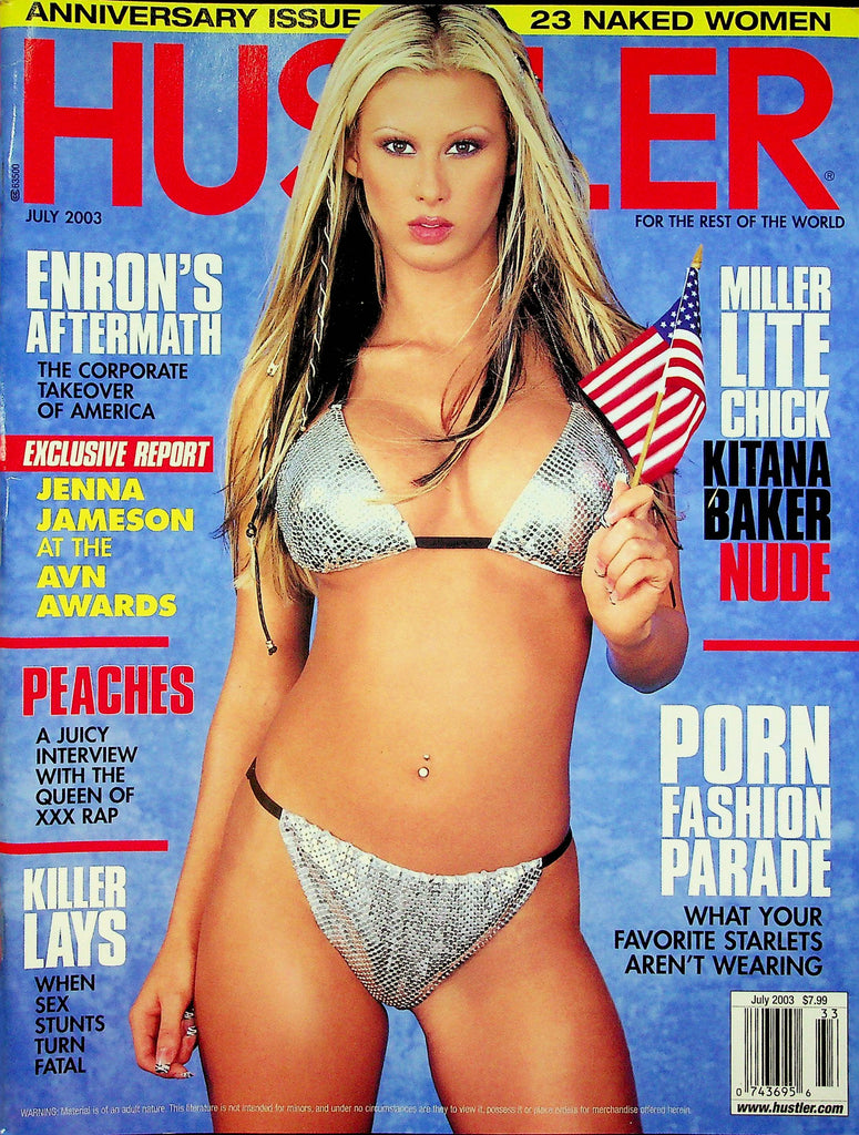 Hustler Magazine Kitana Baker & Jenna Jameson July 2003 Anniversary Issue 080122RP