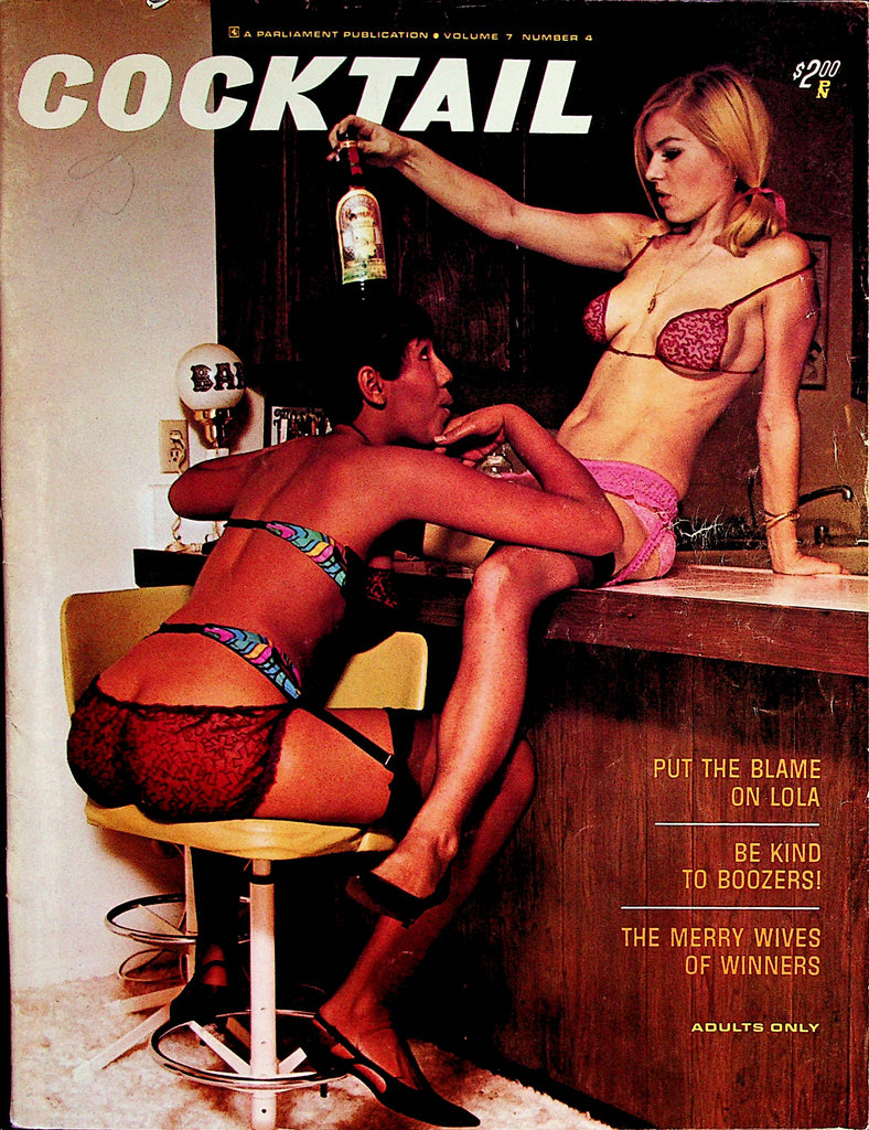 Cocktail Busty Magazine  Covergirls Honey and Amy  vol.7 #4  1968  Parliament Publication   062822lm-p