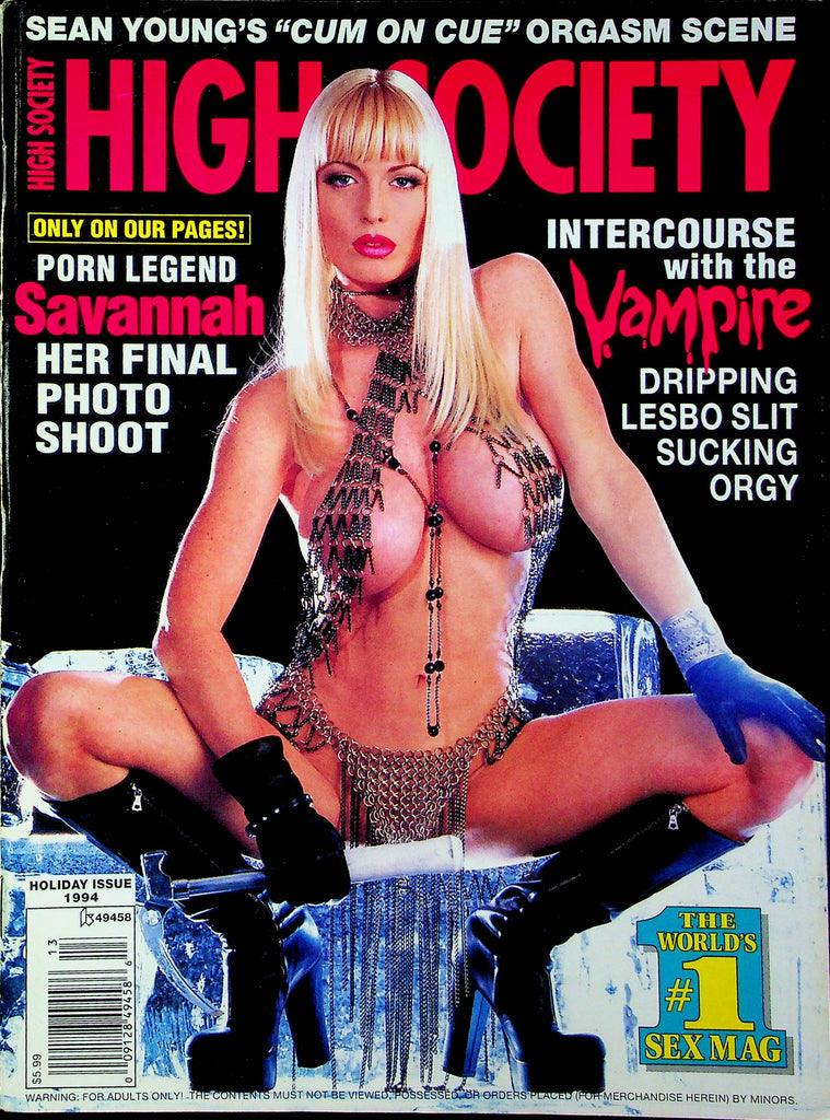 High Society Adult Magazine Savannah & Janine & Misty Holiday 1994 033123RP