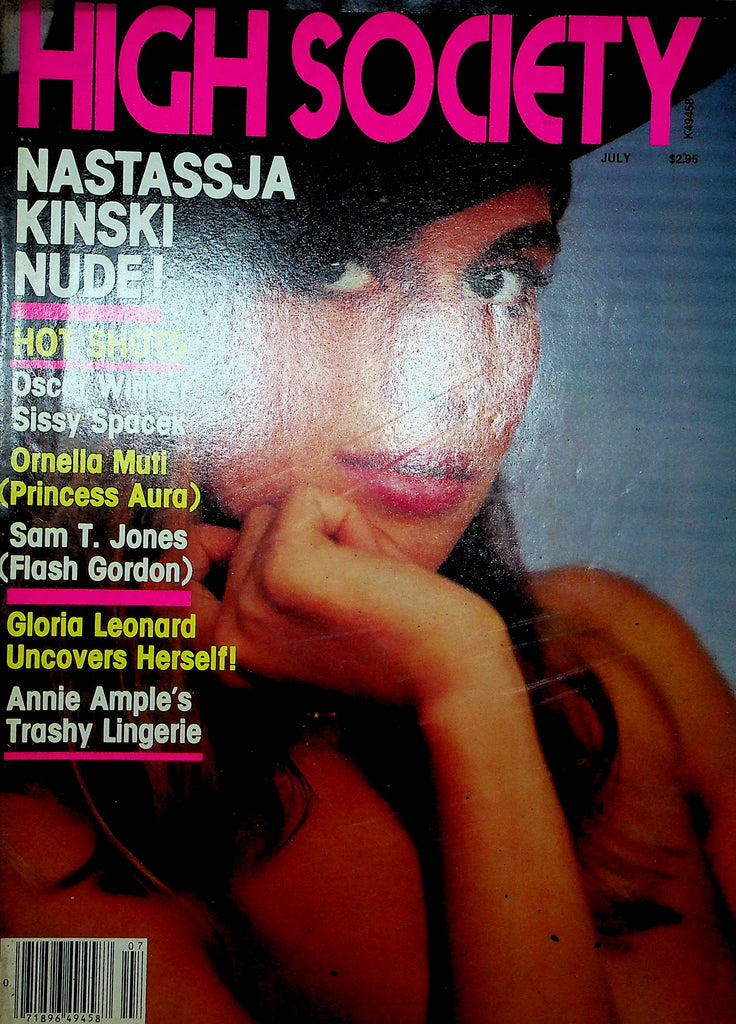 High Society Magazine Nastassja Kinski & Gloria Leonard July 1981 120522RP