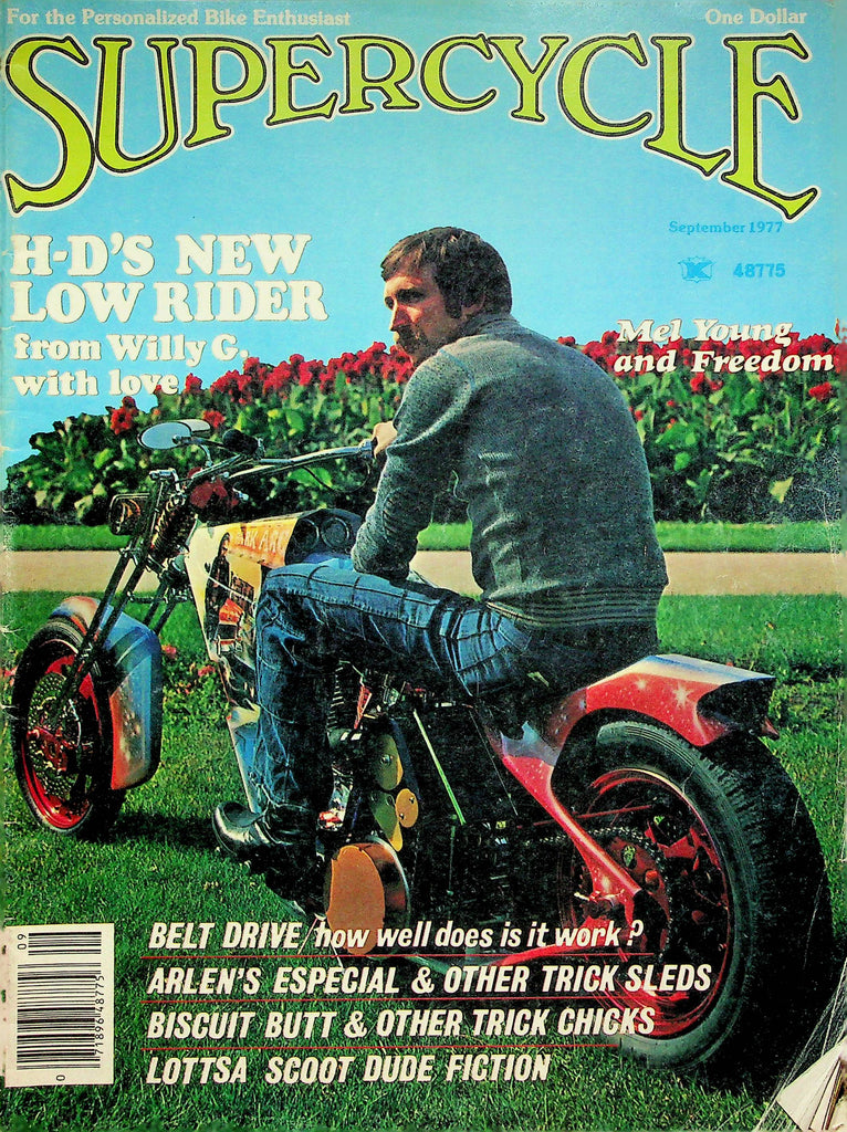 Supercycle Magazine H-D's New Low Rider From Willy G. September 1977 070622RP