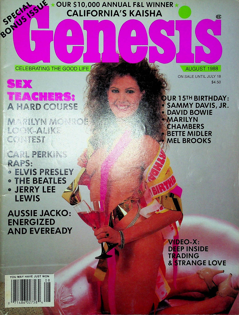 Genesis Magazine 15th Anniversary & Angela Lampiasi August 1988 010623RP