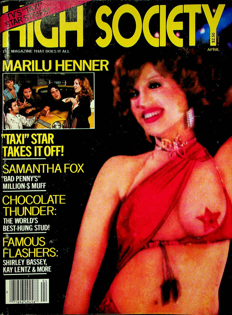 High Society Magazine Marilu Henner & Samantha Fox April 1980 071322RP