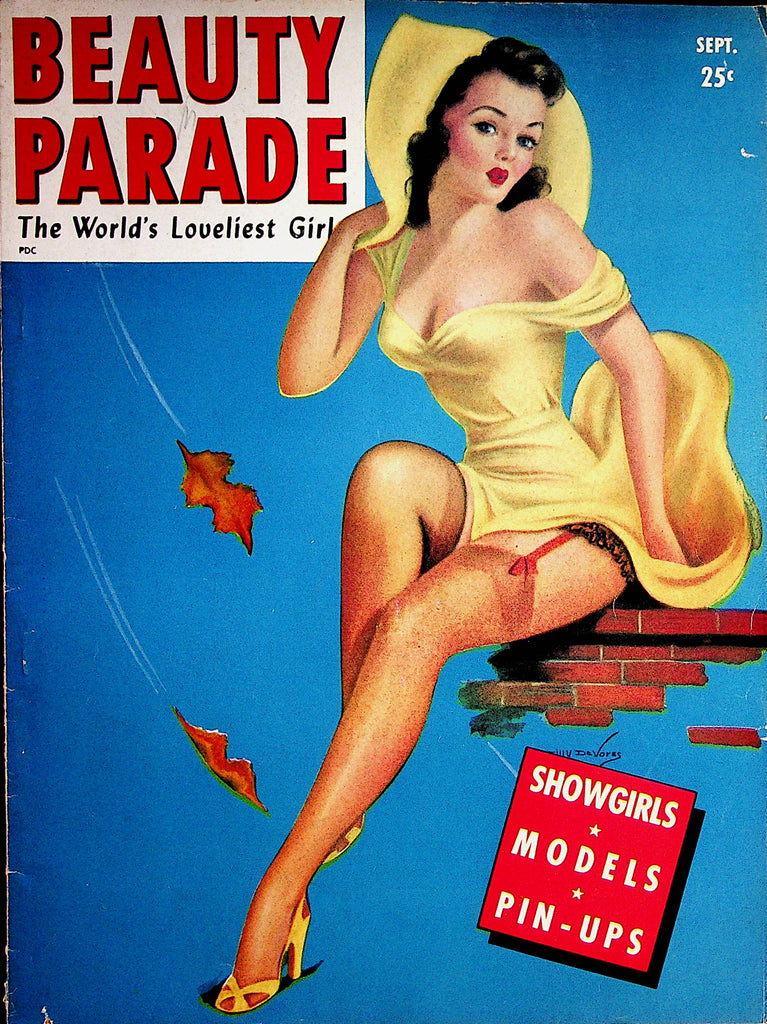 Beauty Parade Vintage Magazine   Loveliest Girls / Devores Art  September 1945     071322lm-p2