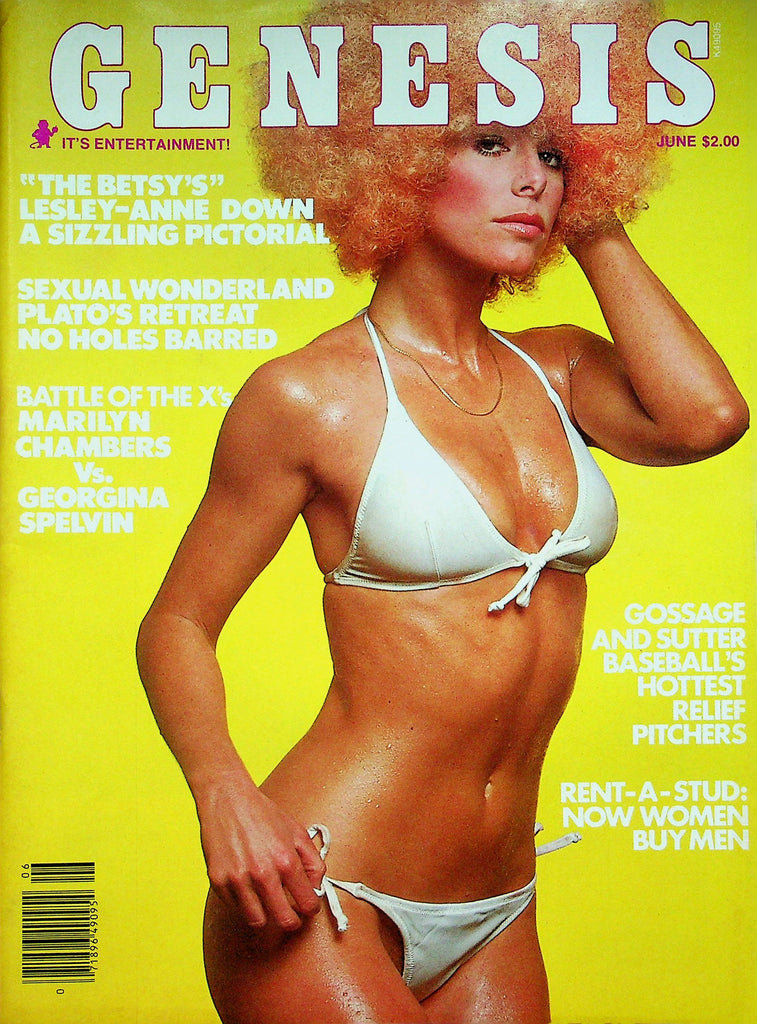 Genesis Magazine Lesley-Anne Down Pictorial & Marilyn Chambers June 1978 072722RP