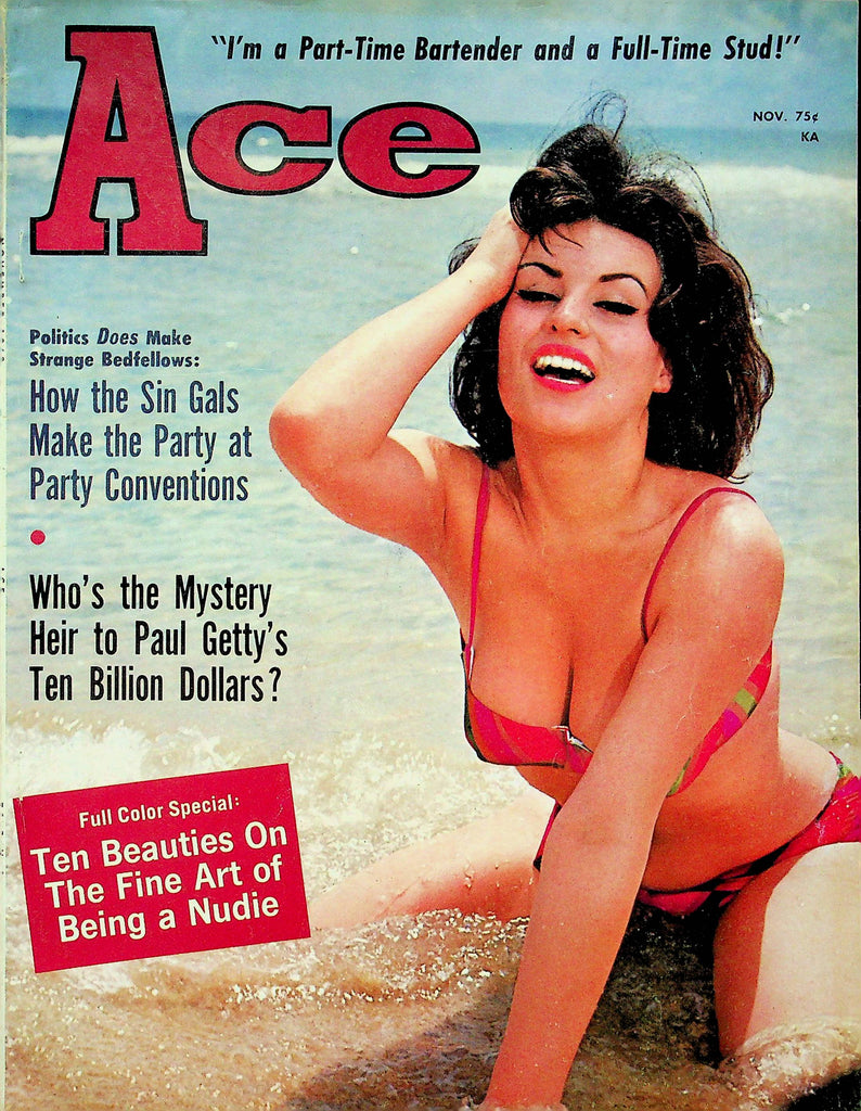 Ace Magazine Buddy Hackett & Catherine Deneuve November 1968 061622RP