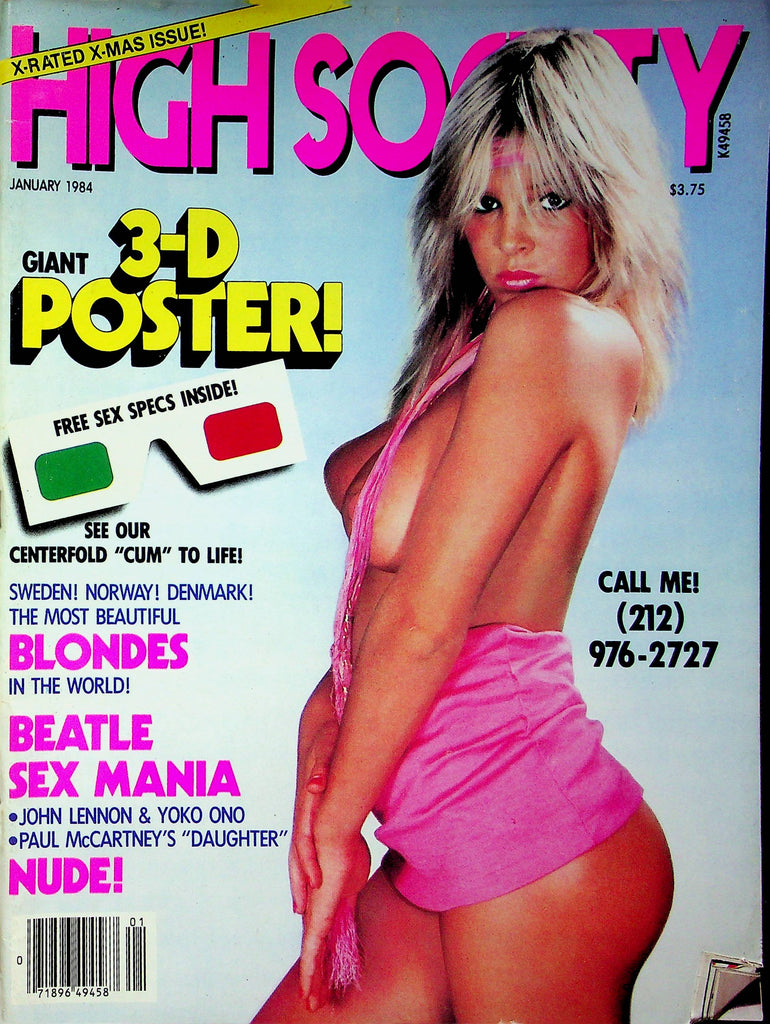 High Society Magazine Katrina & Elsa & Suzie January 1984 013123RP