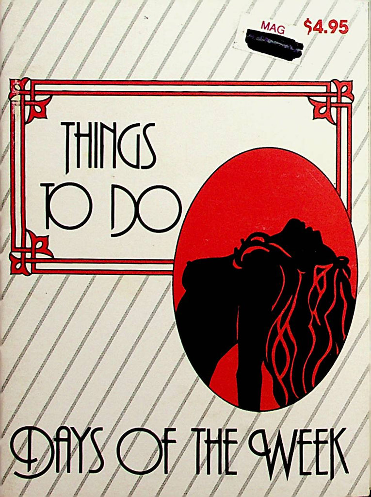 Things To Do Days Of The Week  Vintage Mini Adult Date Book  1985    030123lm-p