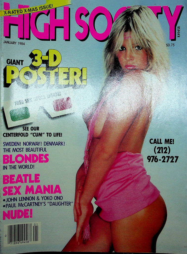 High Society Magazine Elsa Dee Dee & Katrina January 1984 120522RP
