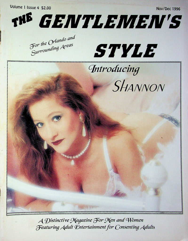 The Gentlemen's Style Swinger Magazine Shannon Vol.1 No.4 Nov/Dec 1996 030223RP