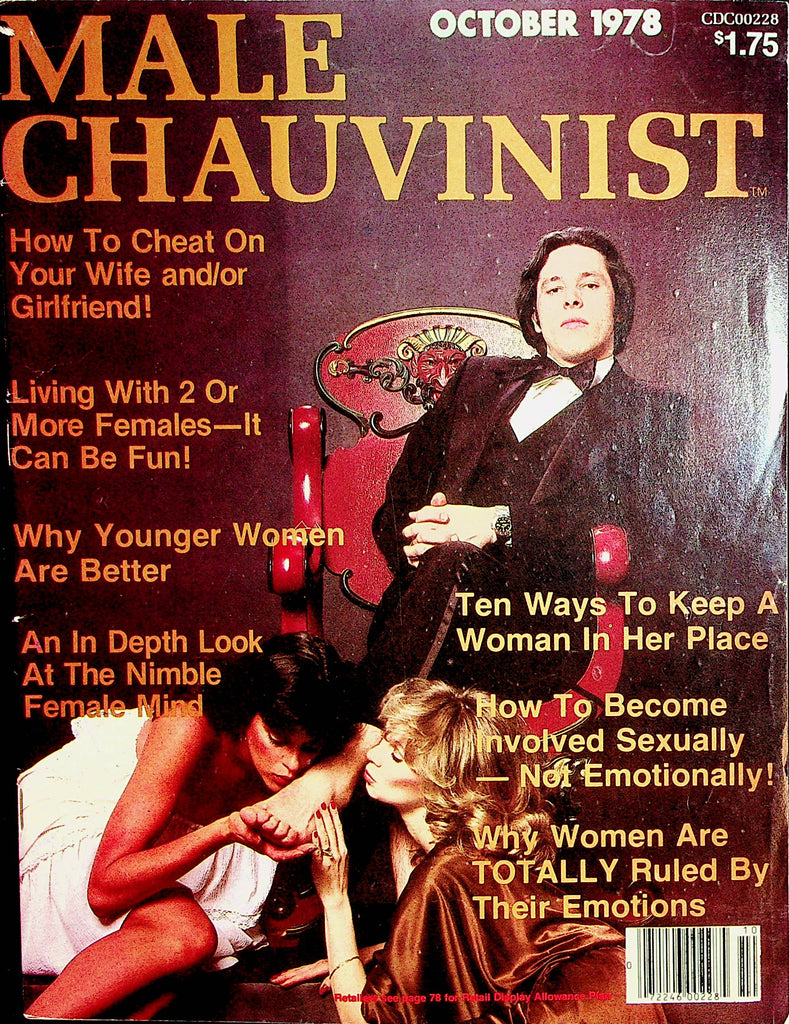 Male Chauvinist Magazine  How To Cheat On Your Wife or Girlfriend October 1978    122321lm-dm