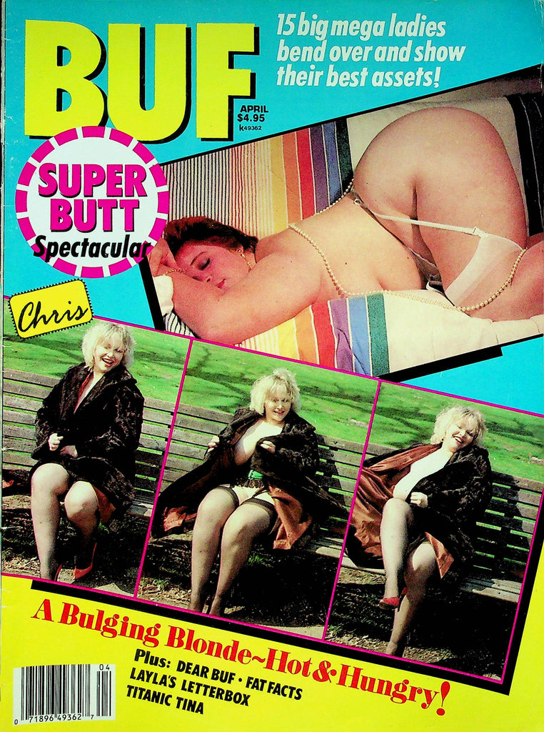 Buf Magazine A Super Butt Spectacular Layla & Titanic Tina April 1989 051622RP