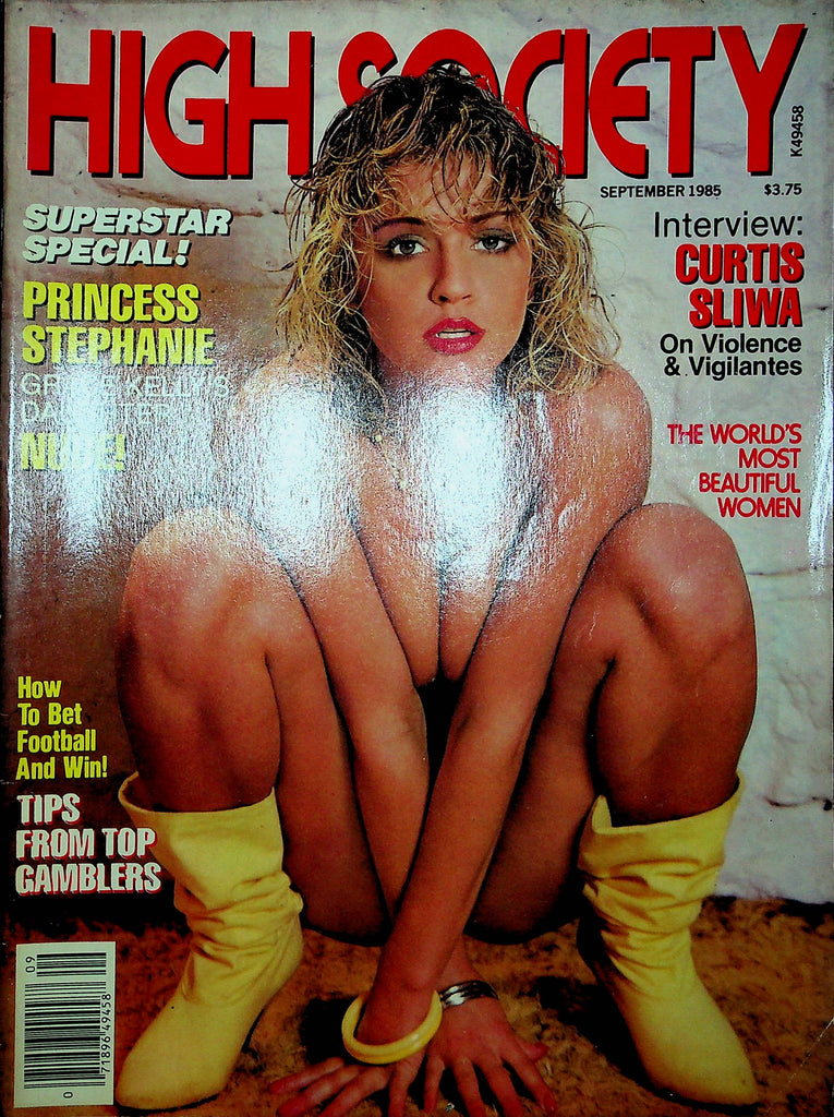 High Society Magazine Princess Stephanie & Curtis Sliwa September 1985 120522RP