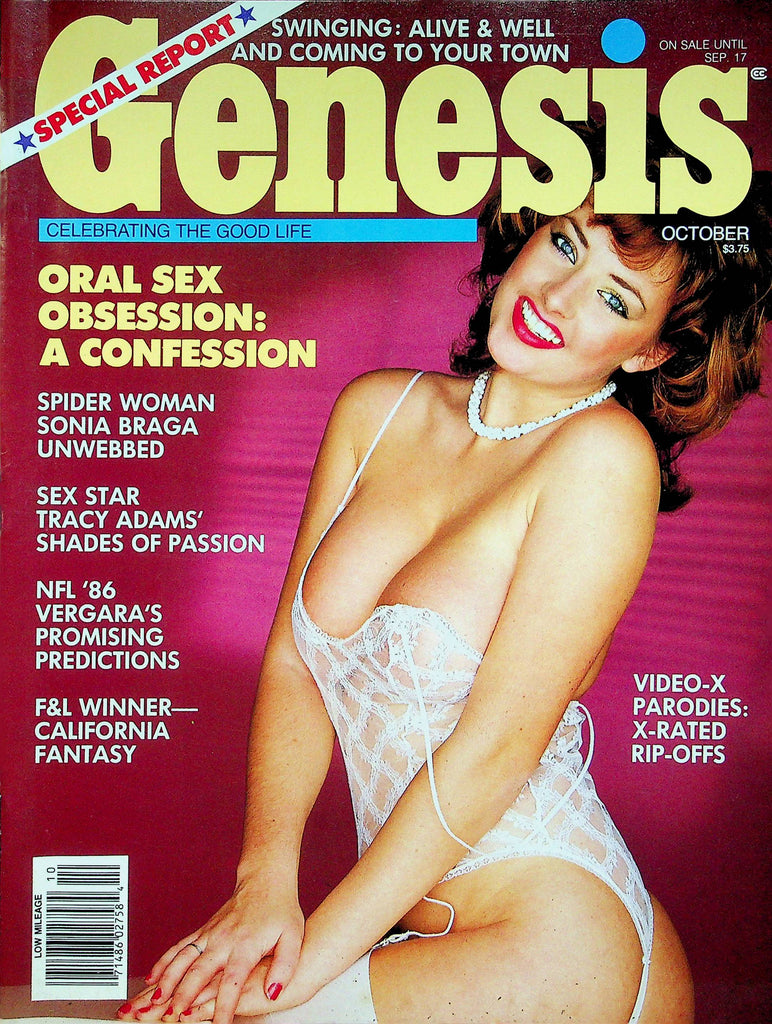 Genesis Magazine Tracy Adams' & Sonia Braga October 1986 071322RP