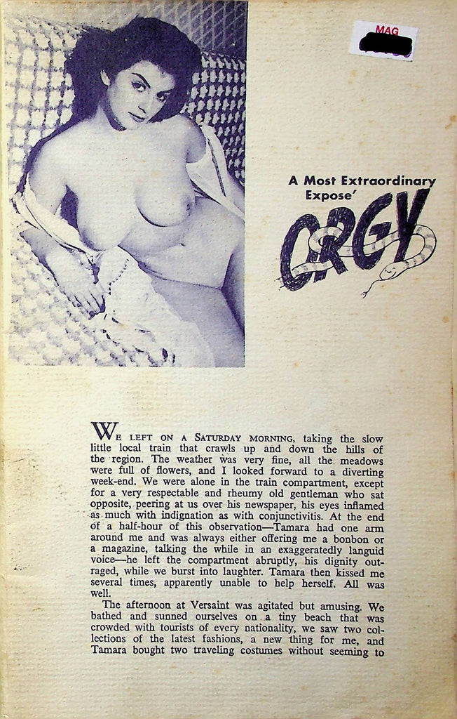 A Most Extraordinary Expose Orgy Magazine  022723RP