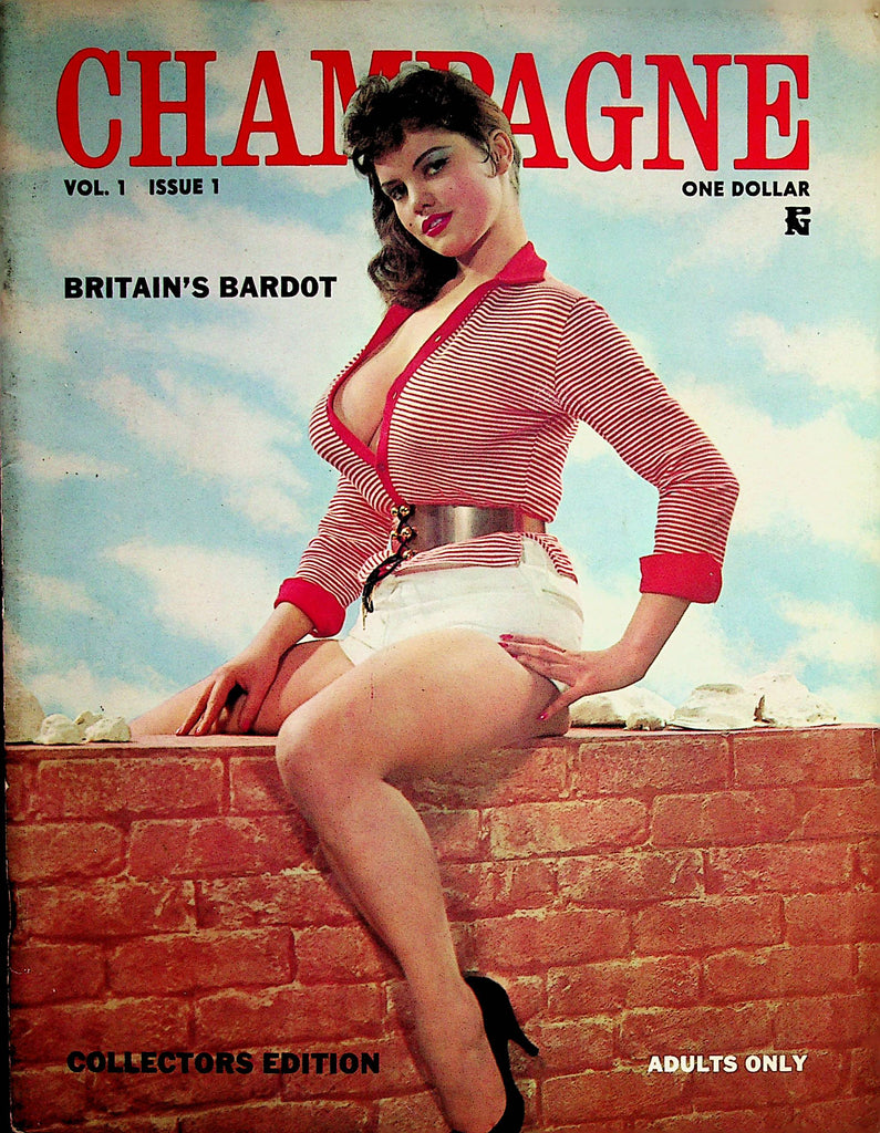 Champagne Busty Vintage Magazine  Britain's Bardot Rosina  vol.1 #1  1961     070122lm-p