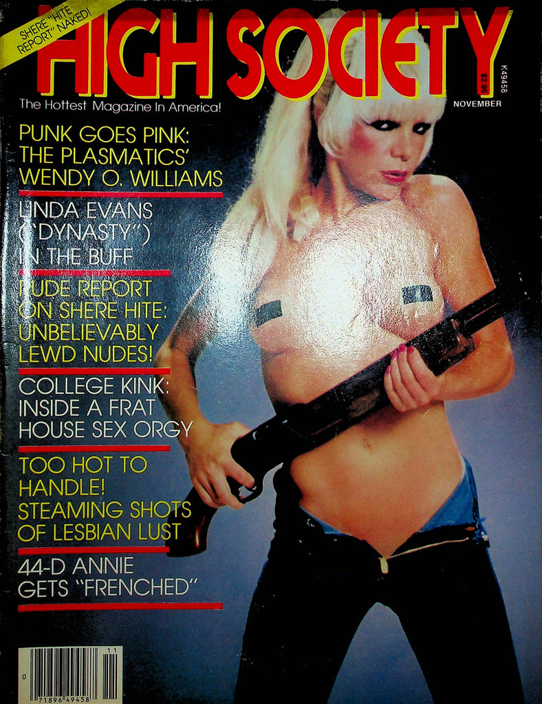 High Society Magazine Linda Evans & Annie Gets Frenched November 1981 120522RP