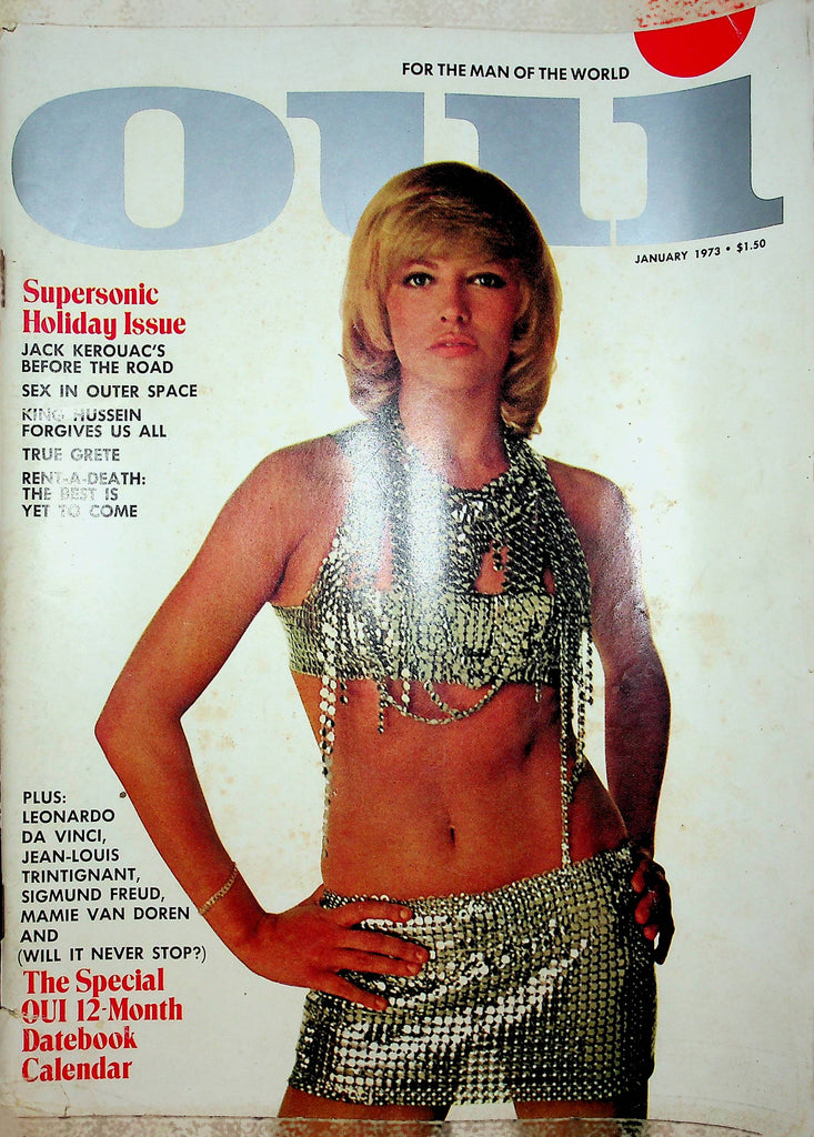 OUI Magazine Holiday Issue Jacke Kerouac & Jean-Louis Trintignant January 1973 100522RP