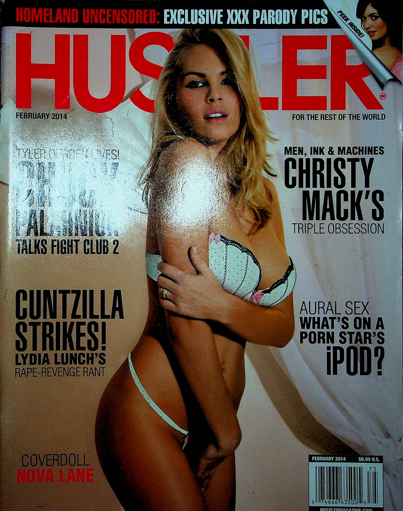 Hustler Magazine Chuck Palahniuk & Christy Mack February 2014 010423RP